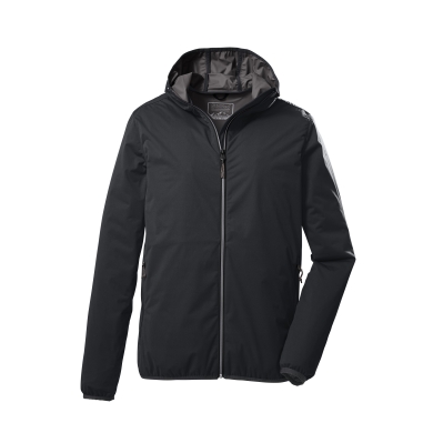 Killtec Functional Jacket KOS 60 with Hood (2-Layer Jackets, PFC-free, very light) black Men